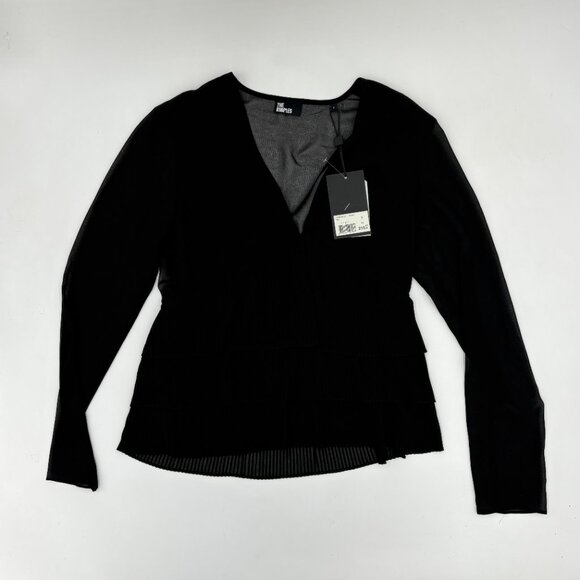 Kooples NWT Tiered Pleat Shirt - Picture 3 of 6